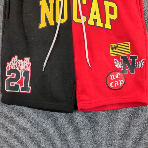 Brooklyn Cloth The Knit Short Mens Size M Red Black No Cap #21 Graphic Logo - Picture 7 of 13